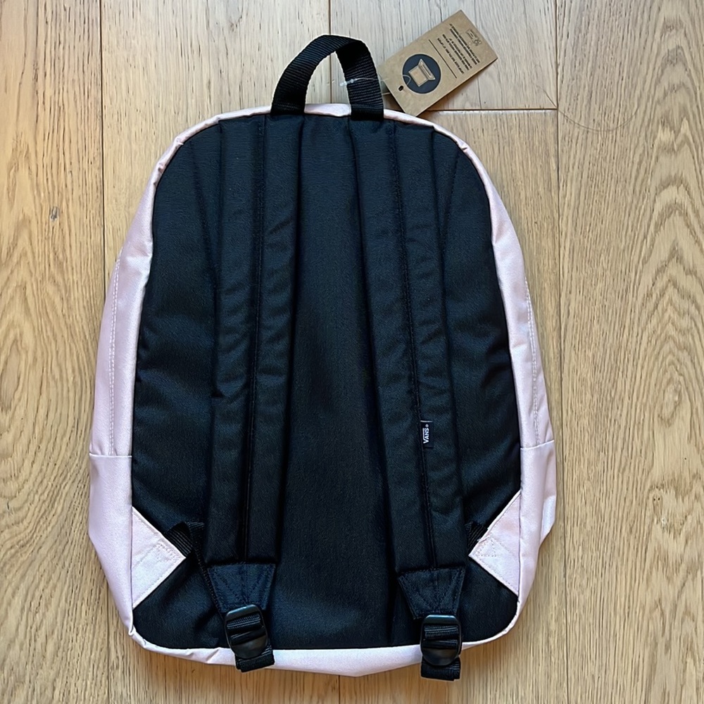 NWT VANS “Off the Wall” Pink Backpack with Laptop Sleeve - Picture 9 of 13